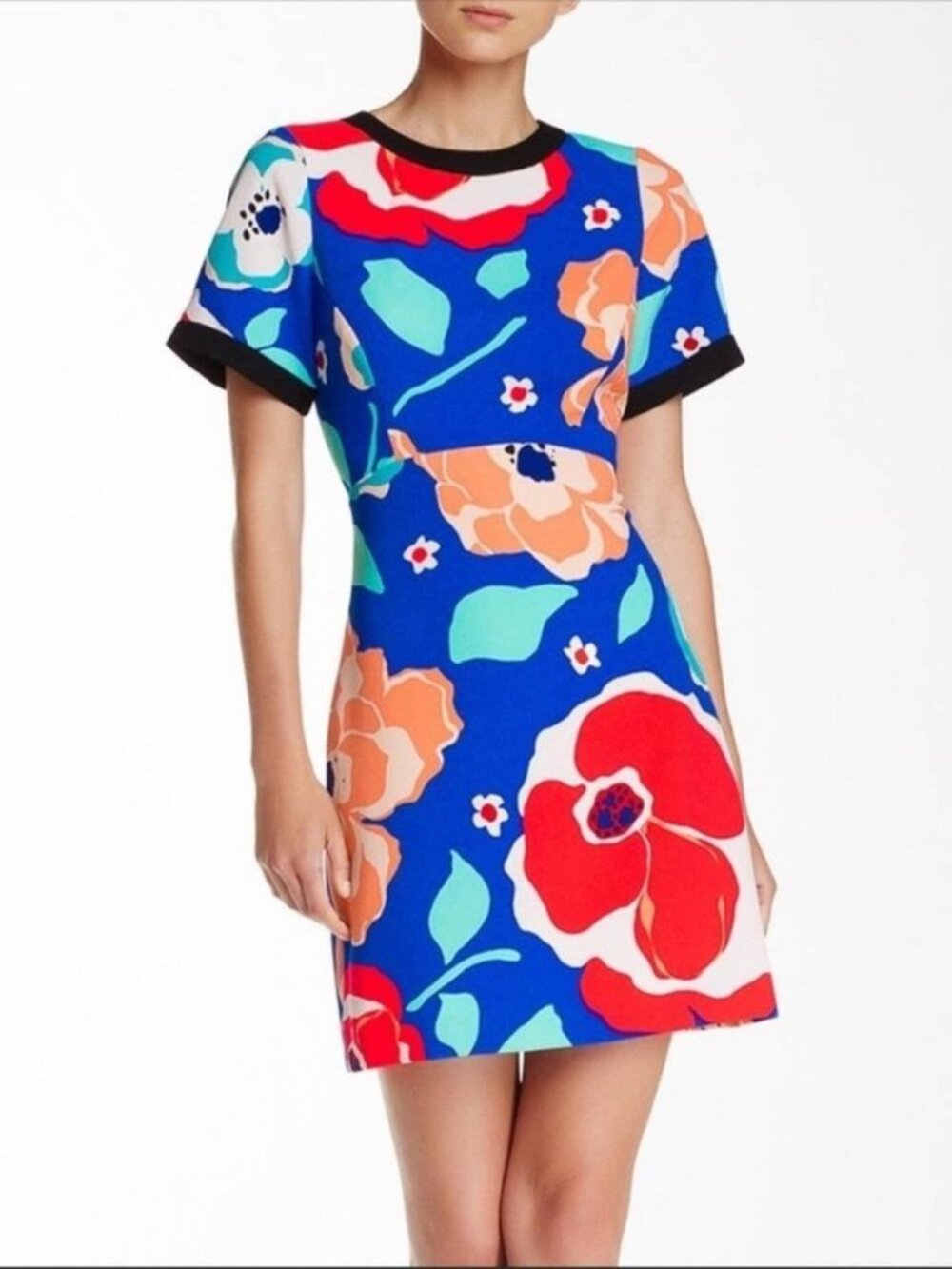KATE SPADE Multicolor Jaq Dive Right In Mod Retro Floral Dress Size 4